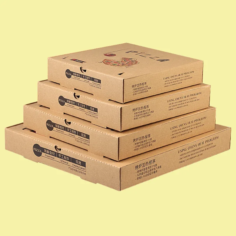Brown Pizza Boxes