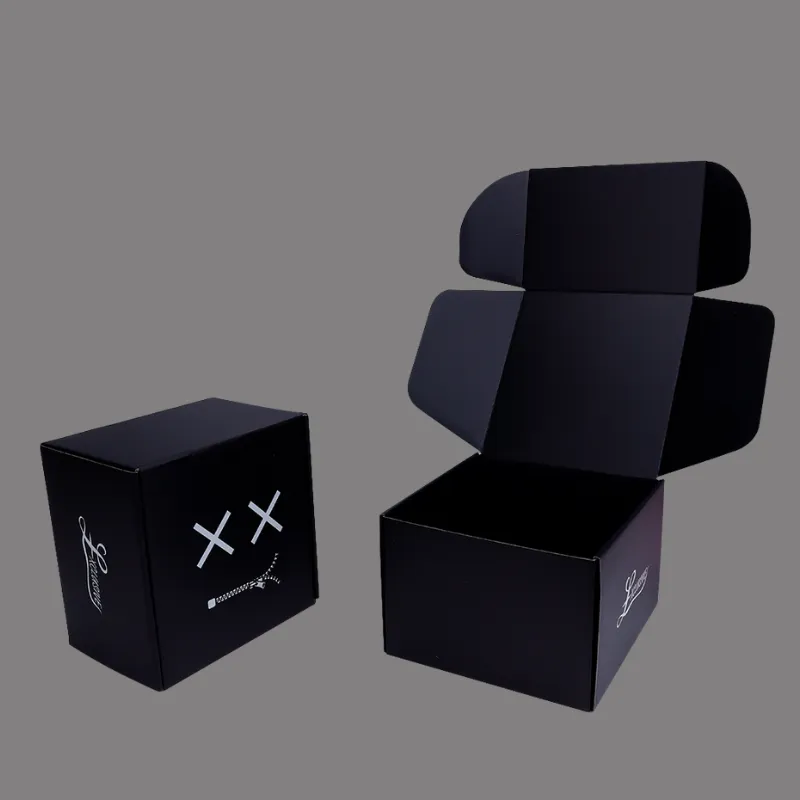 Black Shipping Boxes