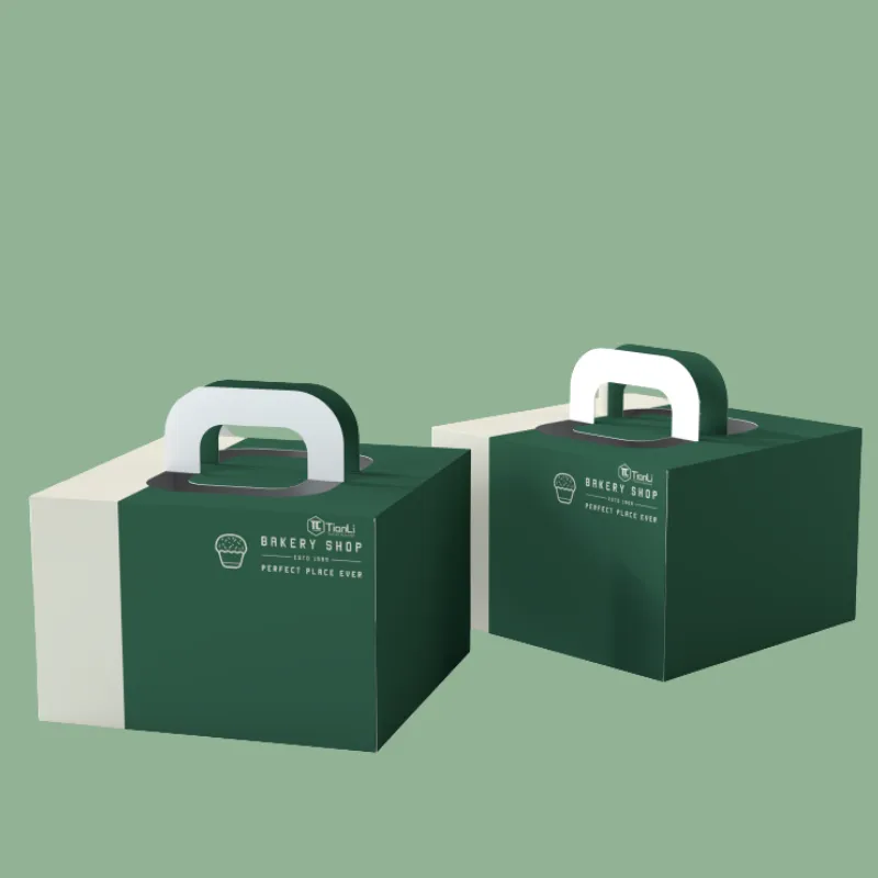Custom Green Gable Boxes