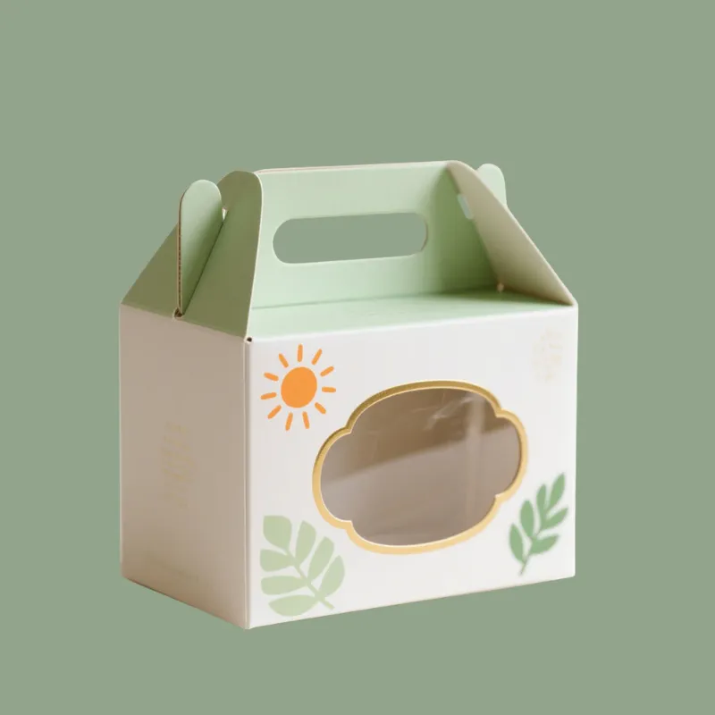 Custom Green Gable Boxes