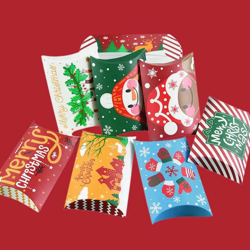 Custom Christmas Pillow Boxes