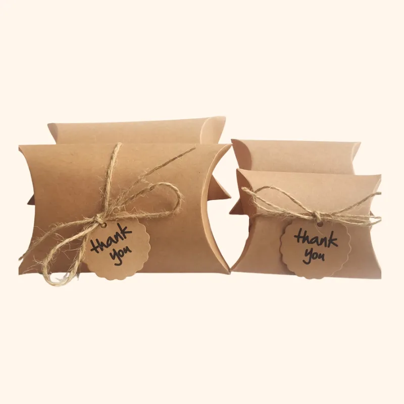Kraft Pillow Boxes